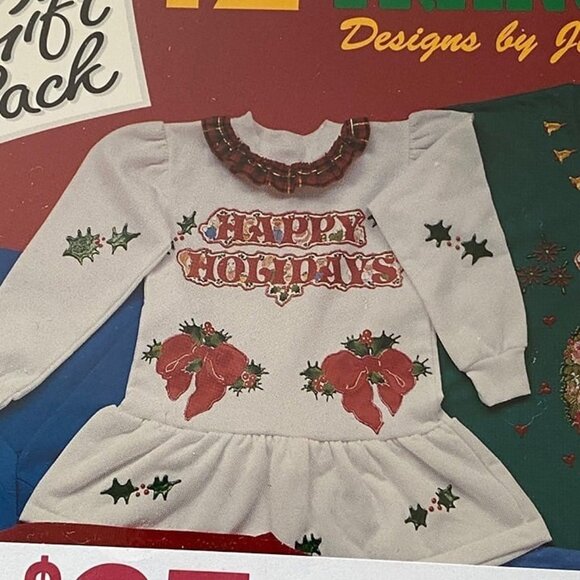 Vintage Iron On ColTransfer  Kit Holiday Gift Pack of 12 Julie's Journey 9" x 12 - Picture 4 of 6